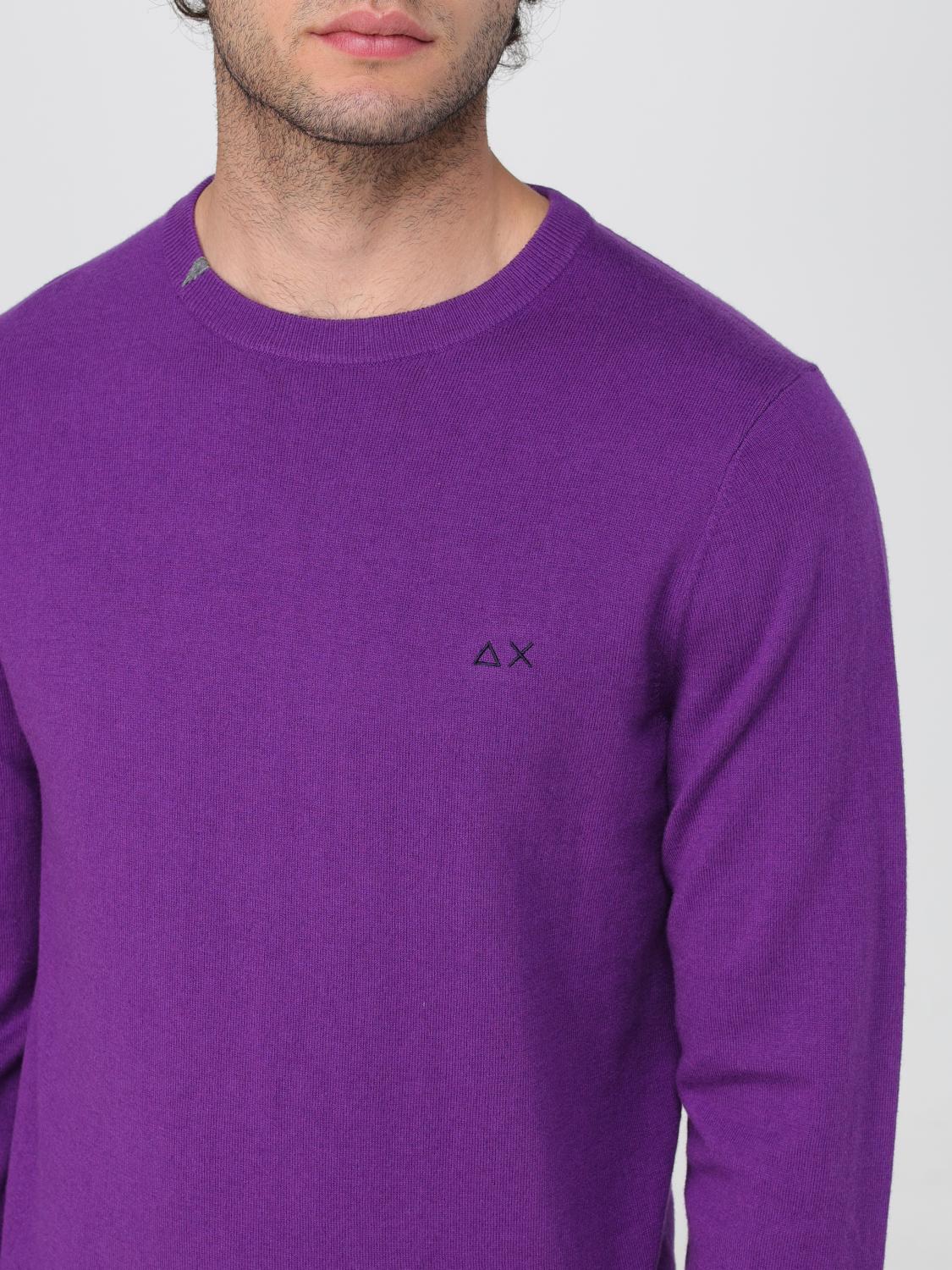 SUN68 PULLOVER: Pullover herren Sun 68, Violett - Img 3