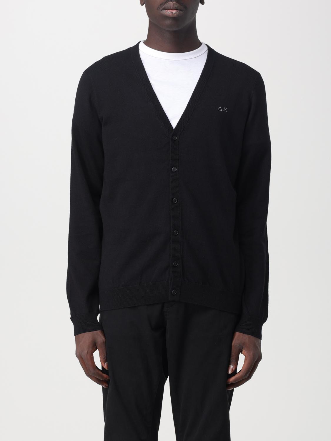 SUN68 STRICKJACKE: Strickjacke herren Sun 68, Schwarz - Img 1