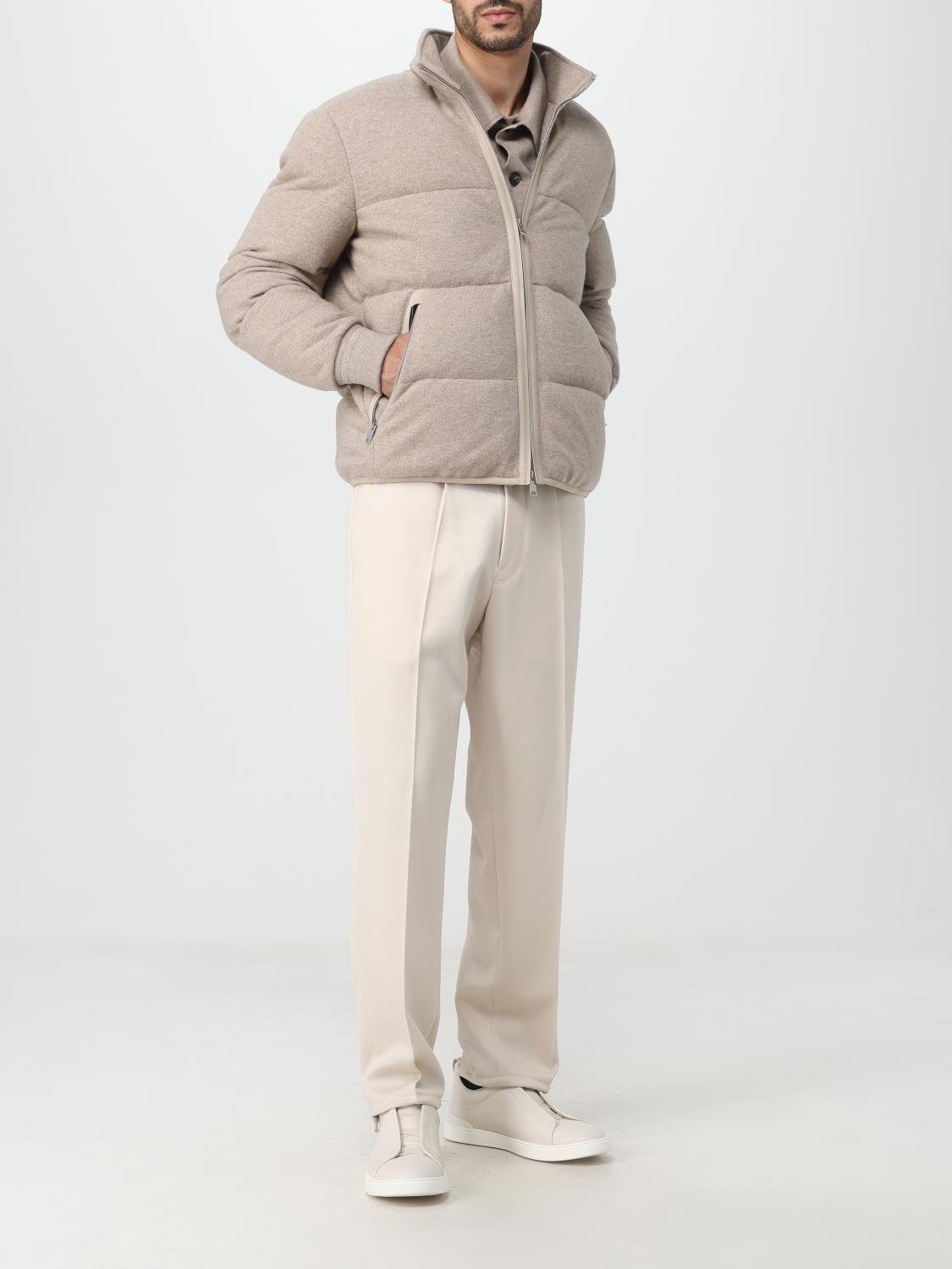 ZEGNA 外套: 外套 男士 Zegna, 米色 - Img 2