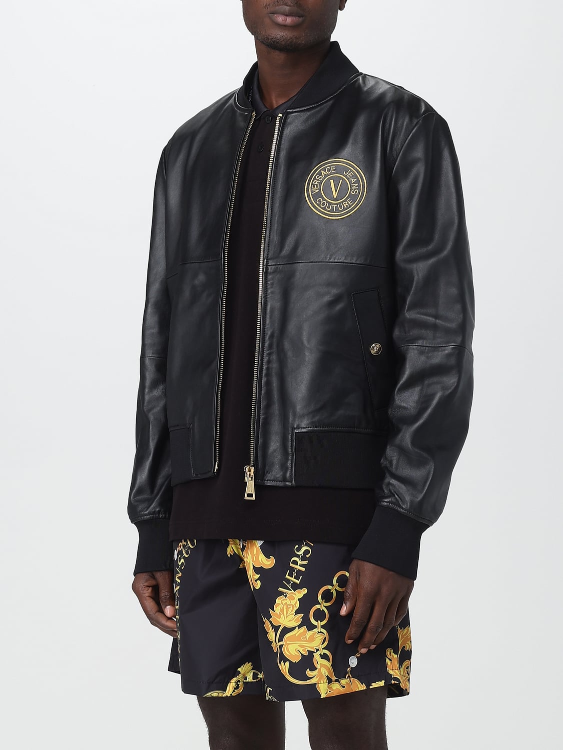 Versace Jeans Couture Jacket men - Black | 75GAVP07CPPS3 | GIGLIO.COM