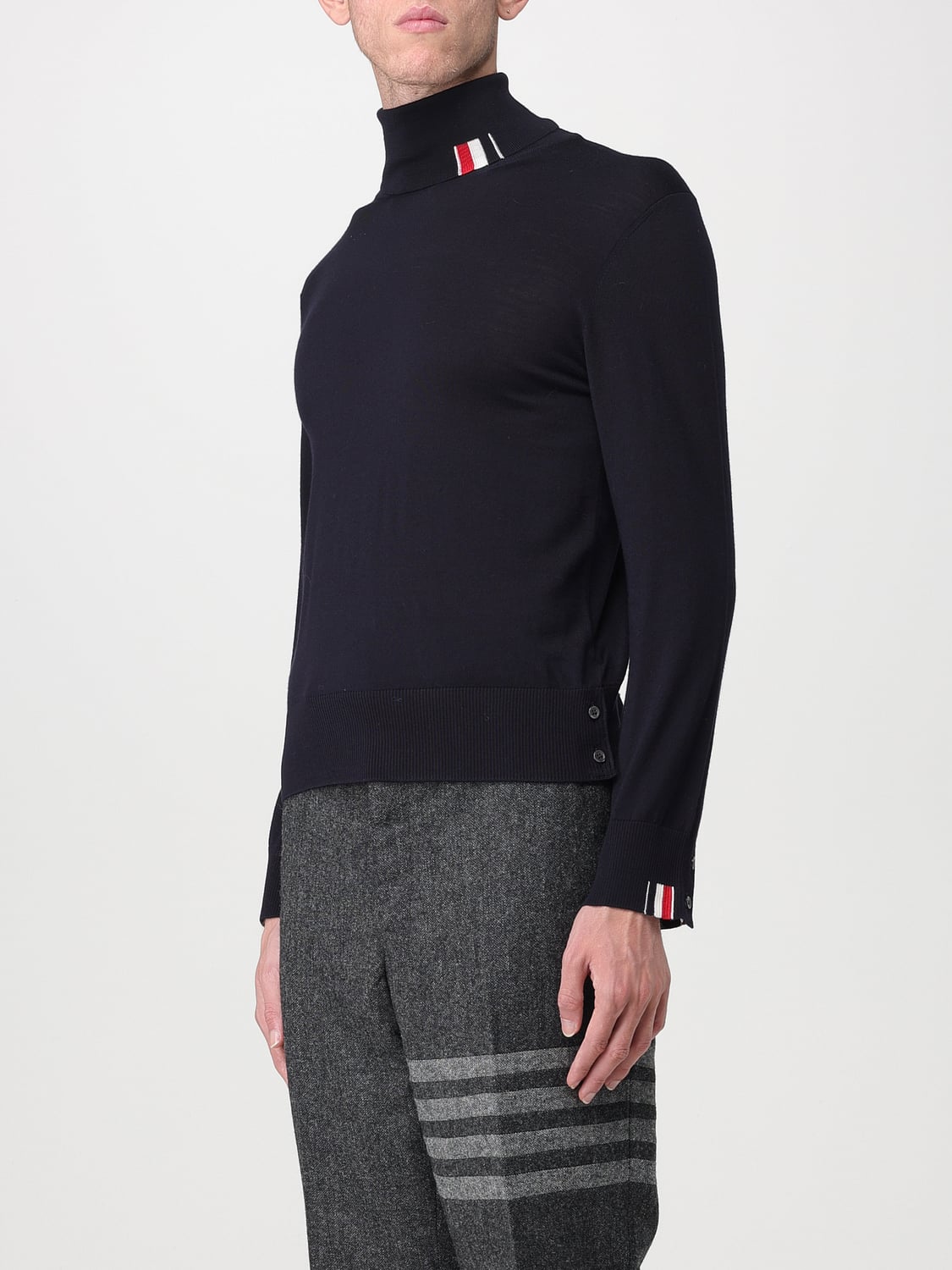 THOM BROWNE PULLOVER: Pullover herren Thom Browne, Blau - Img 4