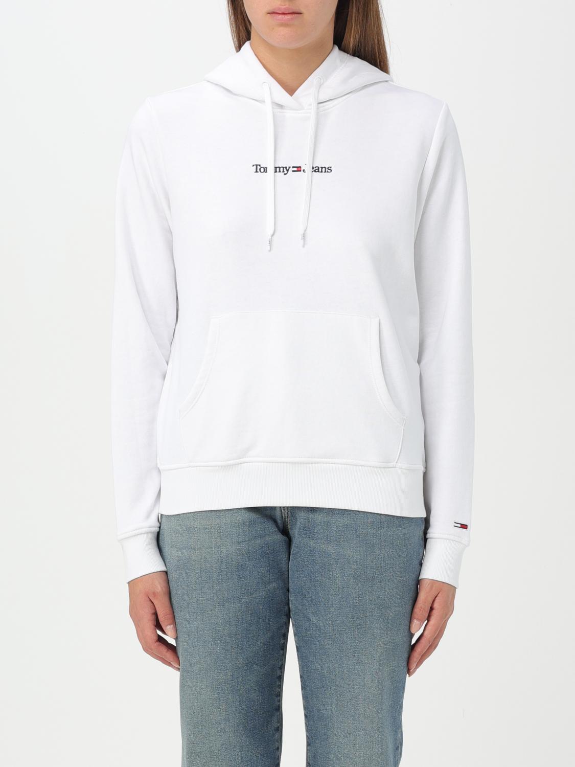 TOMMY JEANS SWEATSHIRT: Sweatshirt damen Tommy Jeans, Weiß - Img 1