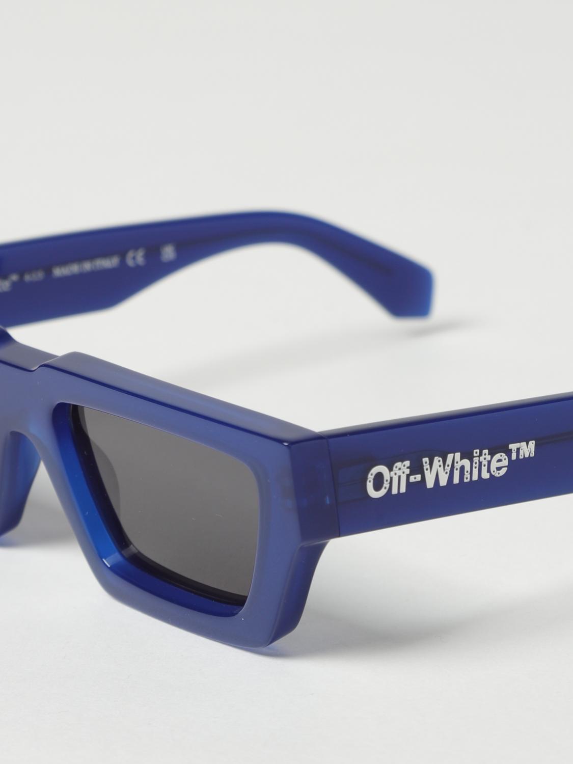 OFF-WHITE OCCHIALI DA SOLE: Occhiali da sole Manchester Off-White in acetato, Blue - Img 4