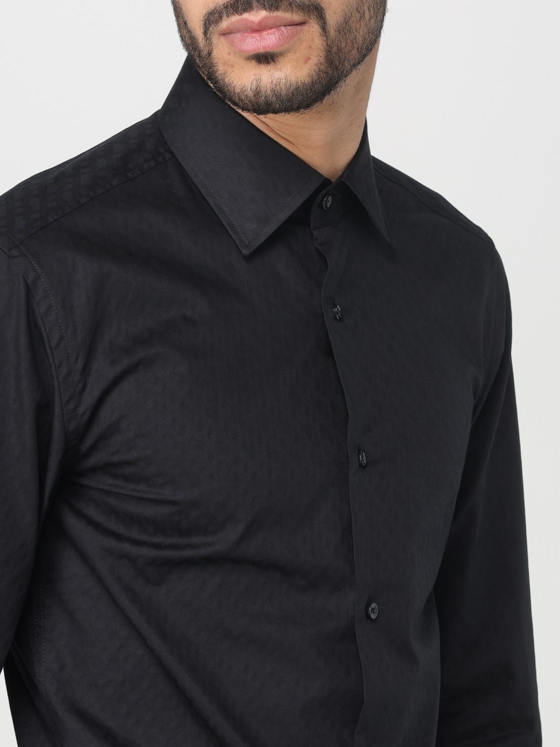 BOSS CAMICIA: Camicia Boss in cotone jacquard, Nero - Img 3