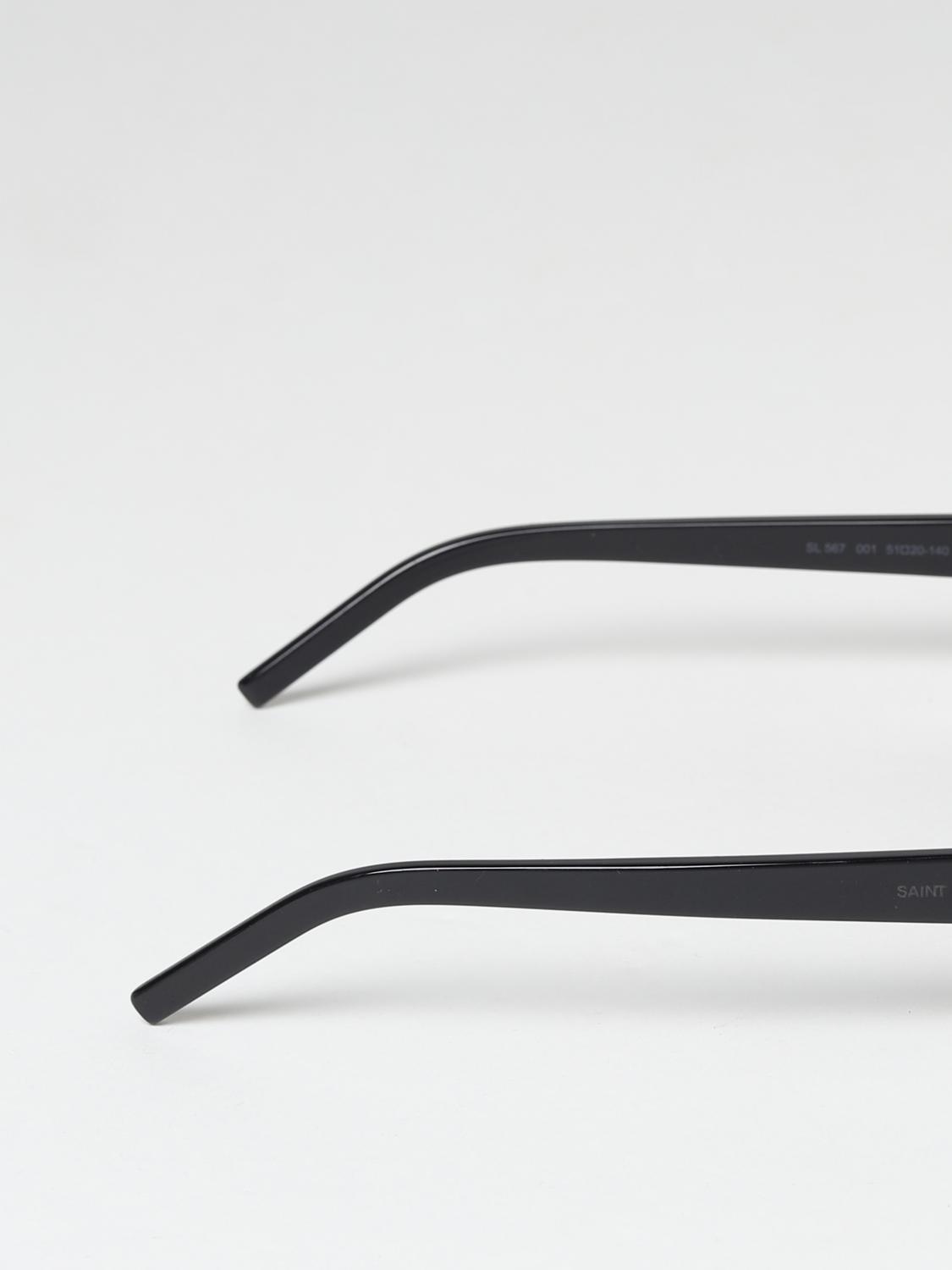 SAINT LAURENT OCCHIALI DA SOLE: Occhiali da sole SL 567 Saint Laurent in acetato, Nero - Img 3