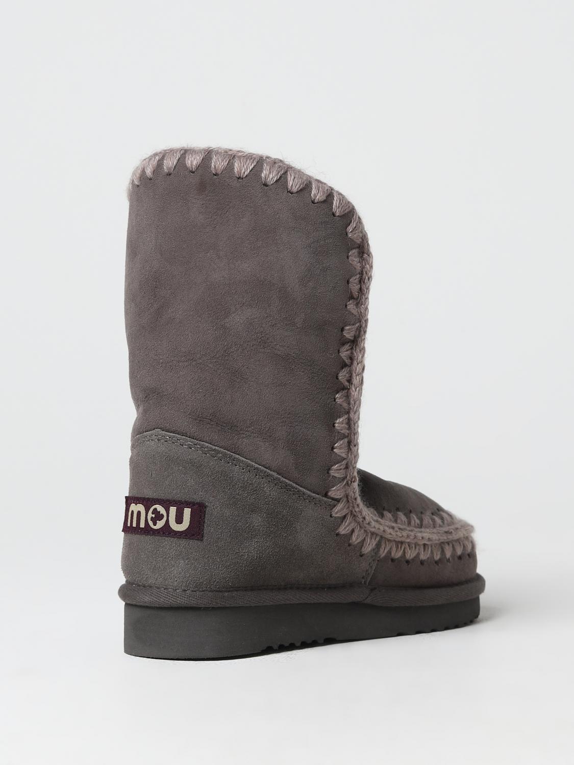 MOU STIVALETTI: Stivaletto Eskimo Mou in camoscio, Grigio - Img 3