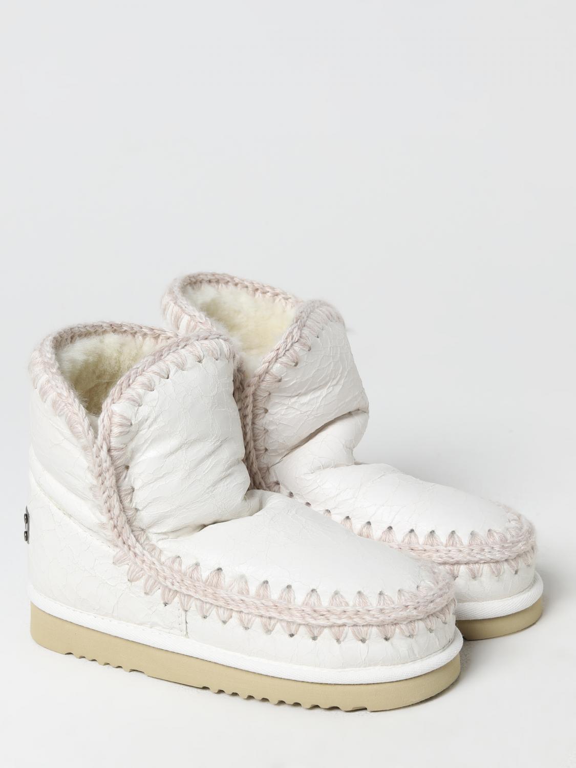 MOU STIVALETTI: Stivaletto Eskimo Mou in pelle laminata, Bianco - Img 2