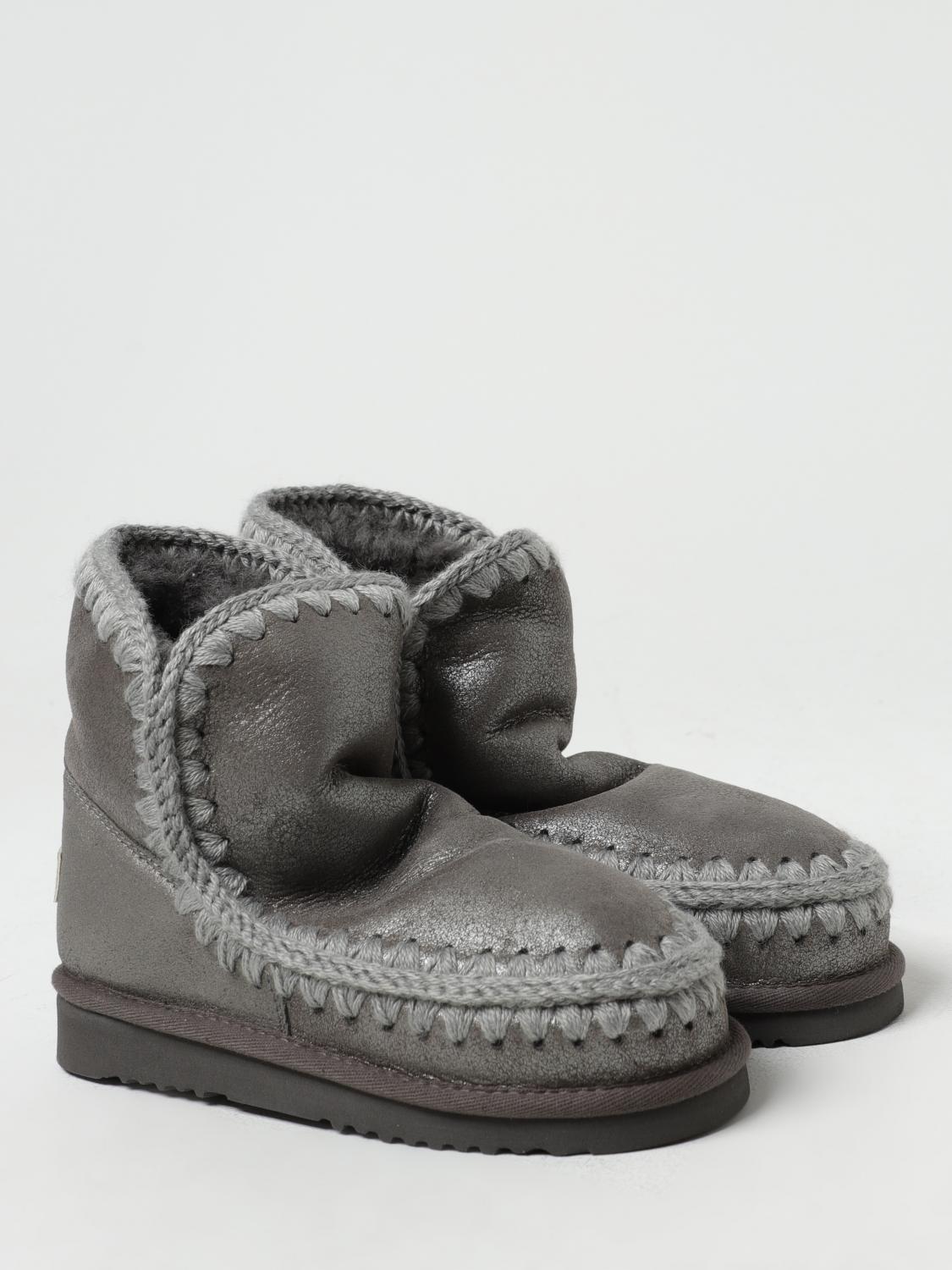 MOU STIVALETTI: Stivaletto Eskimo Mou in pelle laminata, Grigio - Img 2