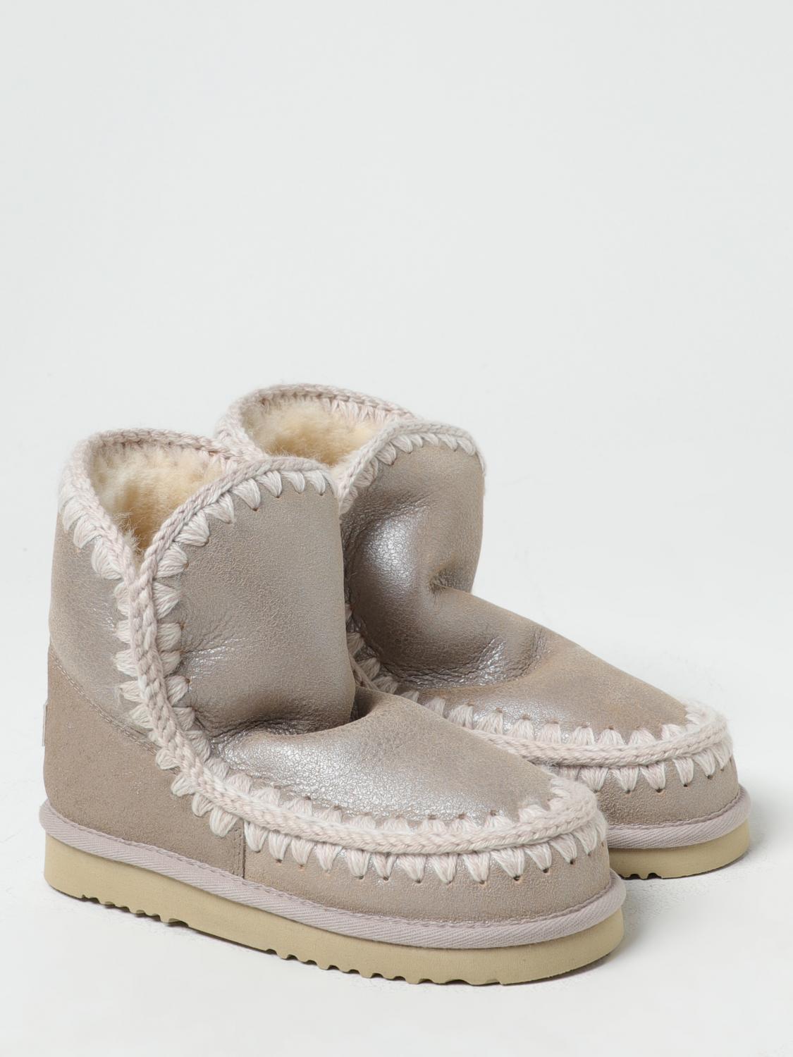 MOU BOTINES PLANOS: Botines planos mujer Mou, Beige - Img 2