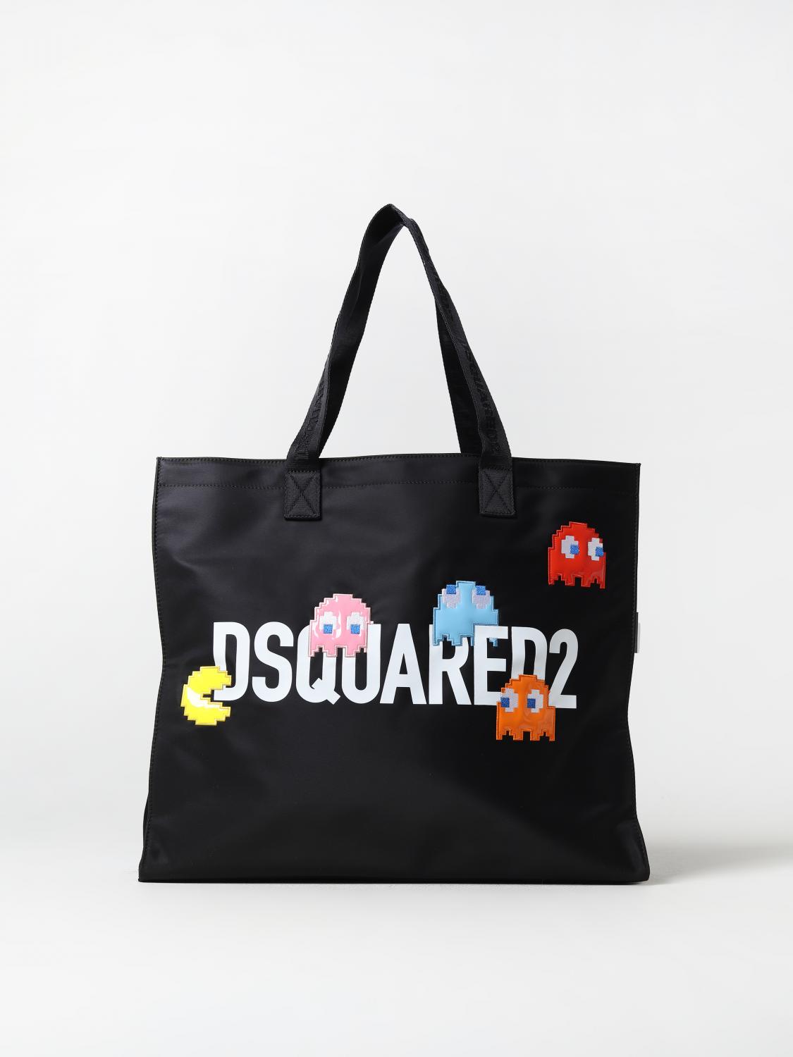 Dsquared2 Pac-Man™ x nylon bag with logo - Black | SPM007511700001