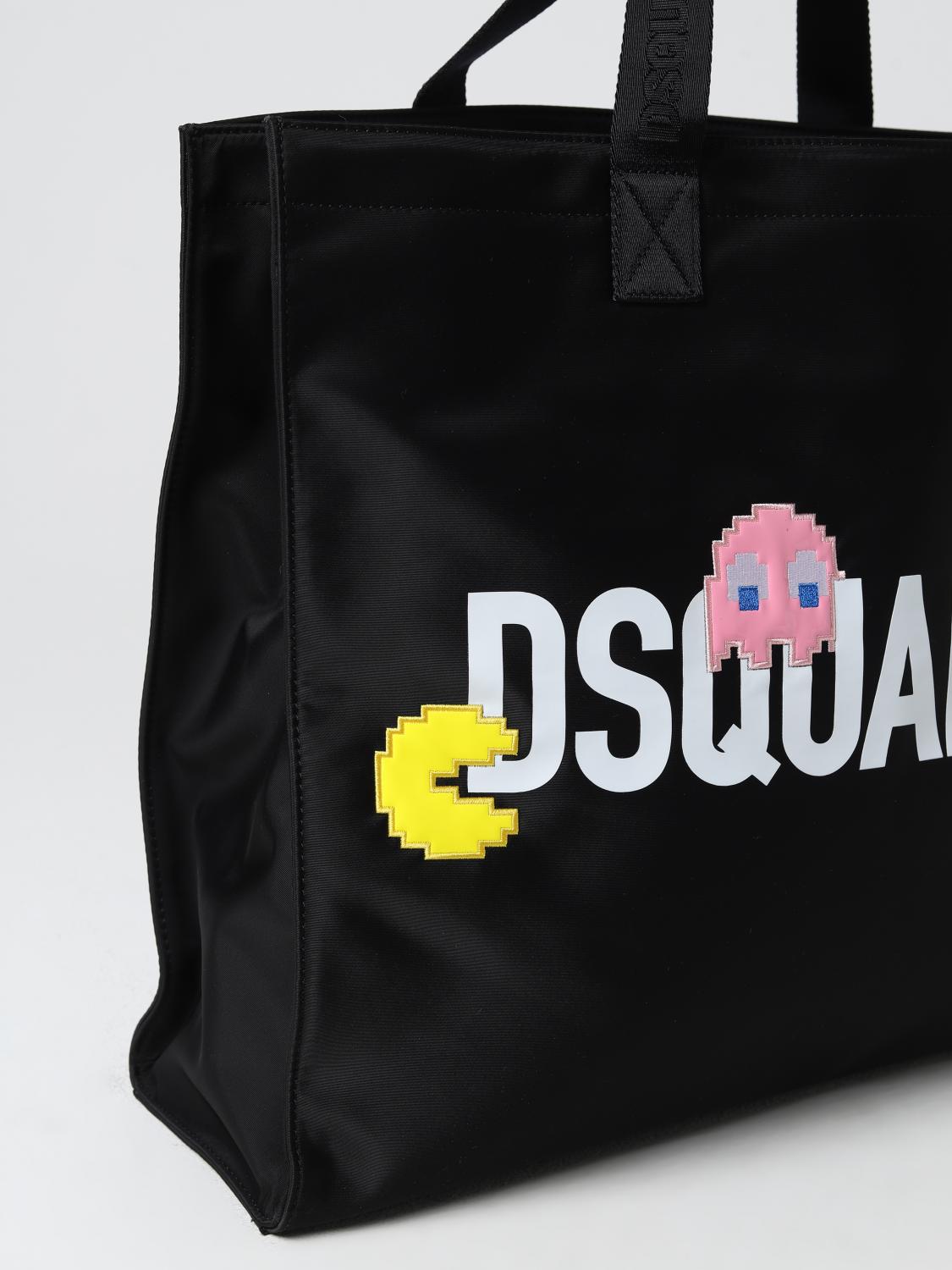 Dsquared2 Pac-Man™ x nylon bag with logo - Black | SPM007511700001