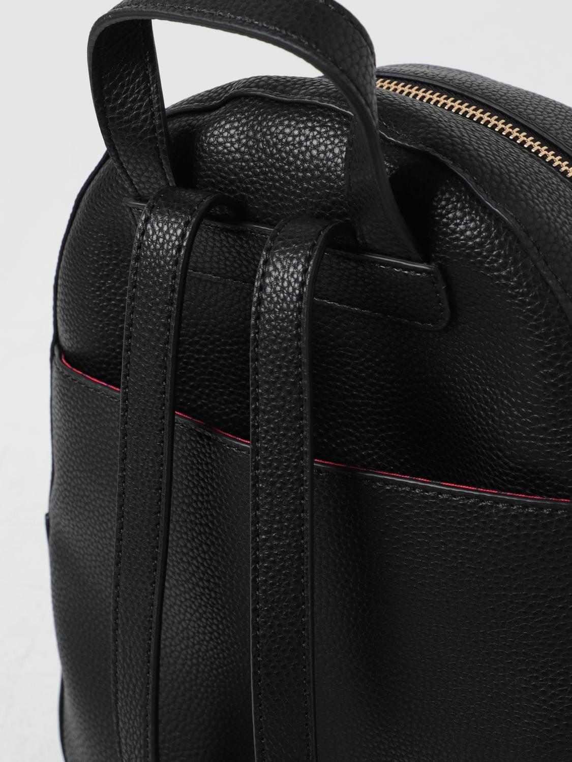 LIU JO ZAINO: Zaino Liu Jo in pelle sintetica a grana con logo in metallo, Nero - Img 3