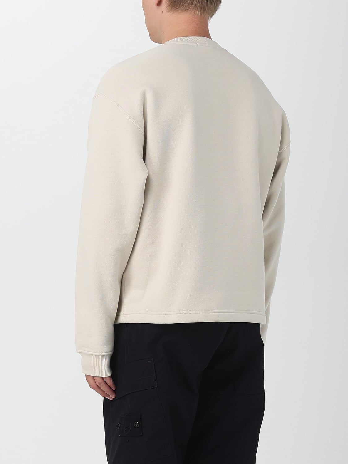 STONE ISLAND スウェットシャツ: スウェットシャツ メンズ Stone Island, イエロークリーム - Img 3