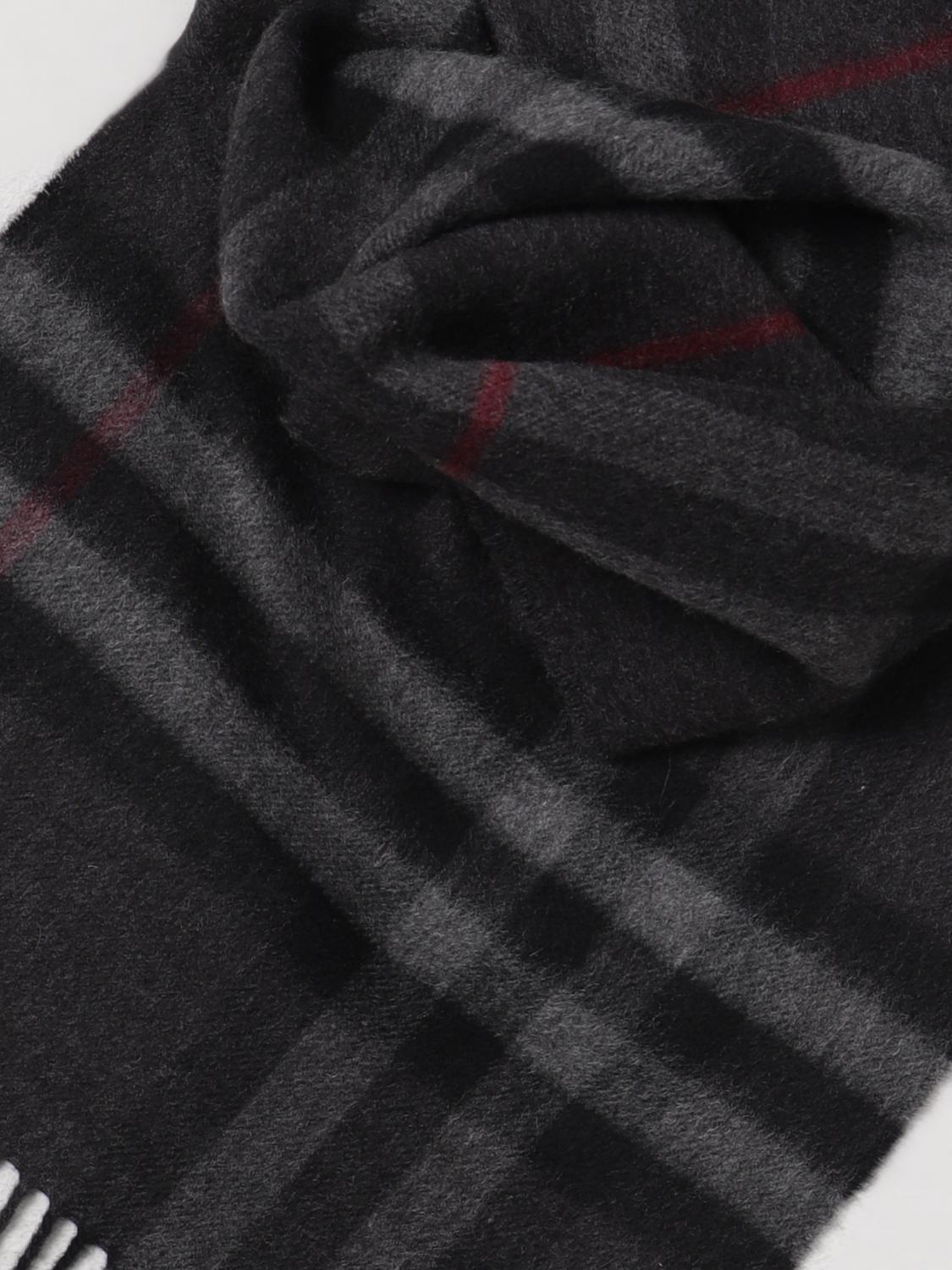 Burberry 8077880CHARCOAL 関税送料込 Burberry Outlet: cashmere scarf - Black | Burberry scarf