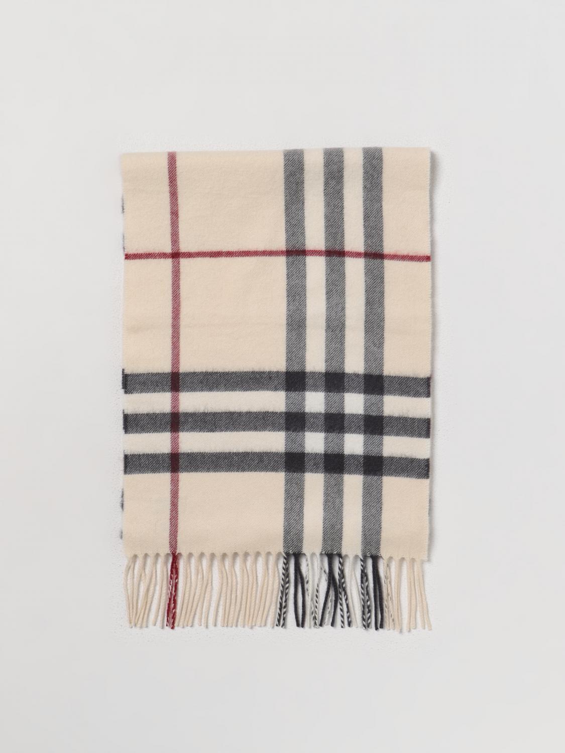 BURBERRY cashmere scarf Beige Burberry scarf 8077890 online at GIGLIO.COM