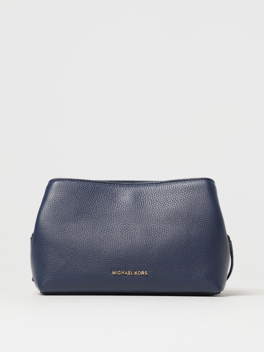 MICHAEL KORS BORSA A MANO: Borsa Kensington Michael Kors in pelle a grana, Blue - Img 1