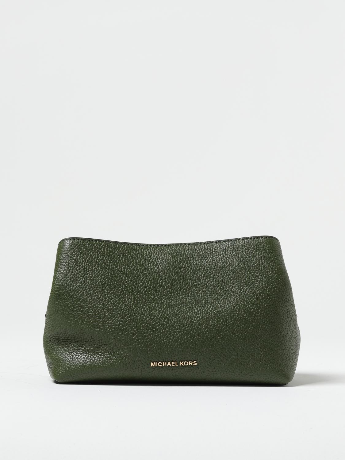 MICHAEL KORS BORSA A MANO: Borsa Kensington Michael Kors in pelle a grana, Verde - Img 1