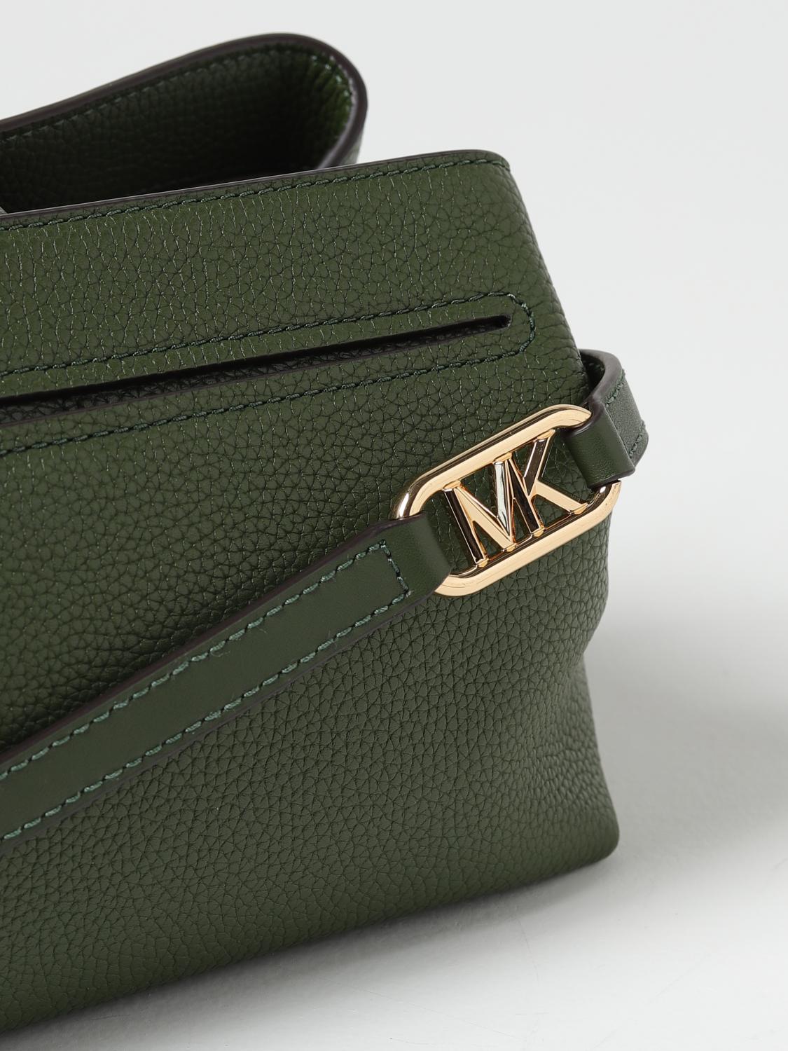 MICHAEL KORS BORSA A MANO: Borsa Kensington Michael Kors in pelle a grana, Verde - Img 3