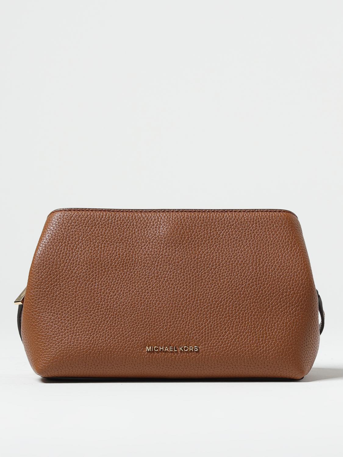 MICHAEL KORS BORSA A MANO: Borsa Kensington Michael Kors in pelle a grana, Marrone - Img 1