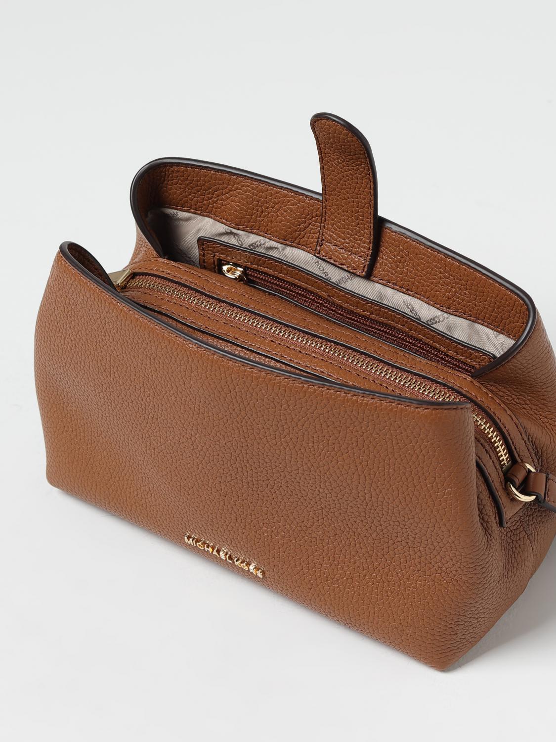 MICHAEL KORS BORSA A MANO: Borsa Kensington Michael Kors in pelle a grana, Marrone - Img 3