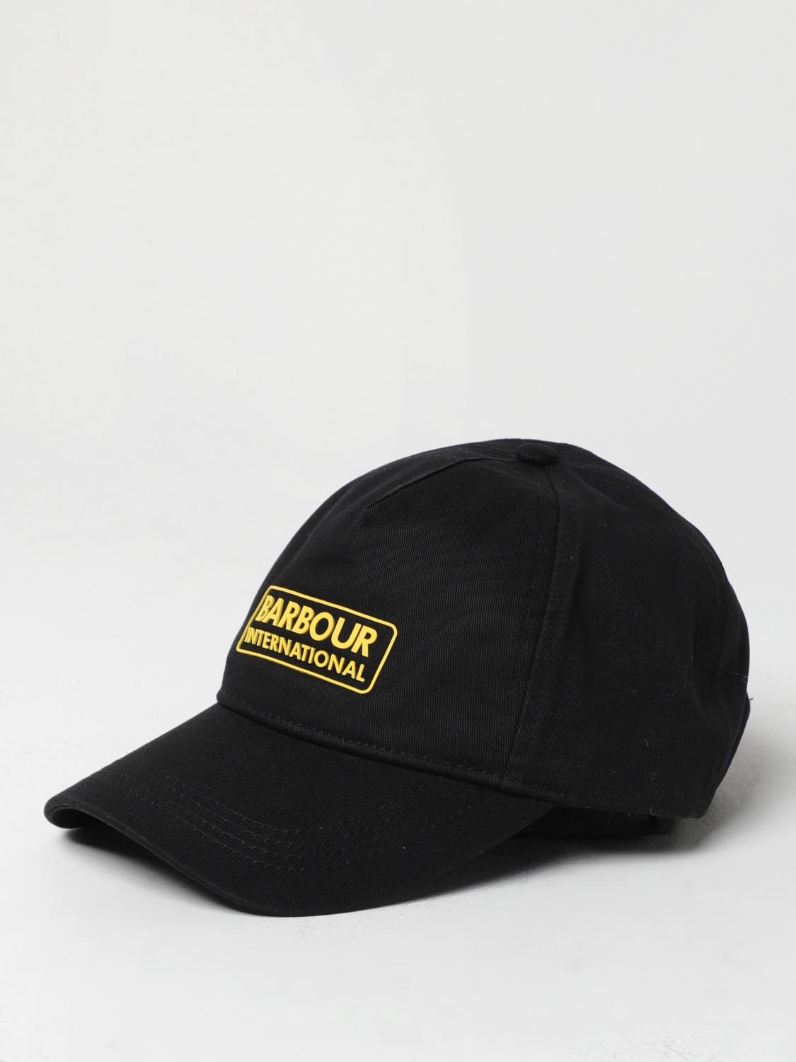 BARBOUR: Cappello Endurance in twill Nero Cappello Barbour
