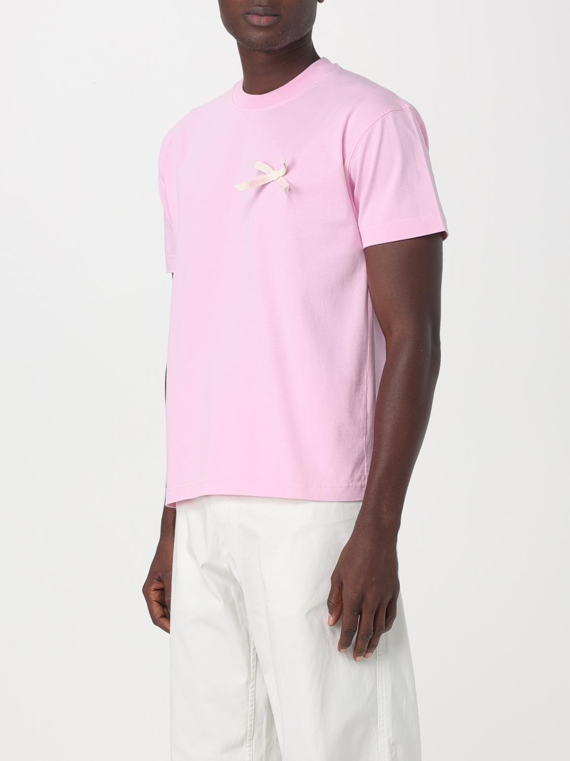 Jacquemus Men Tee Shirt Jacquemus Rose Jacquemus Rose T-shirt HBX