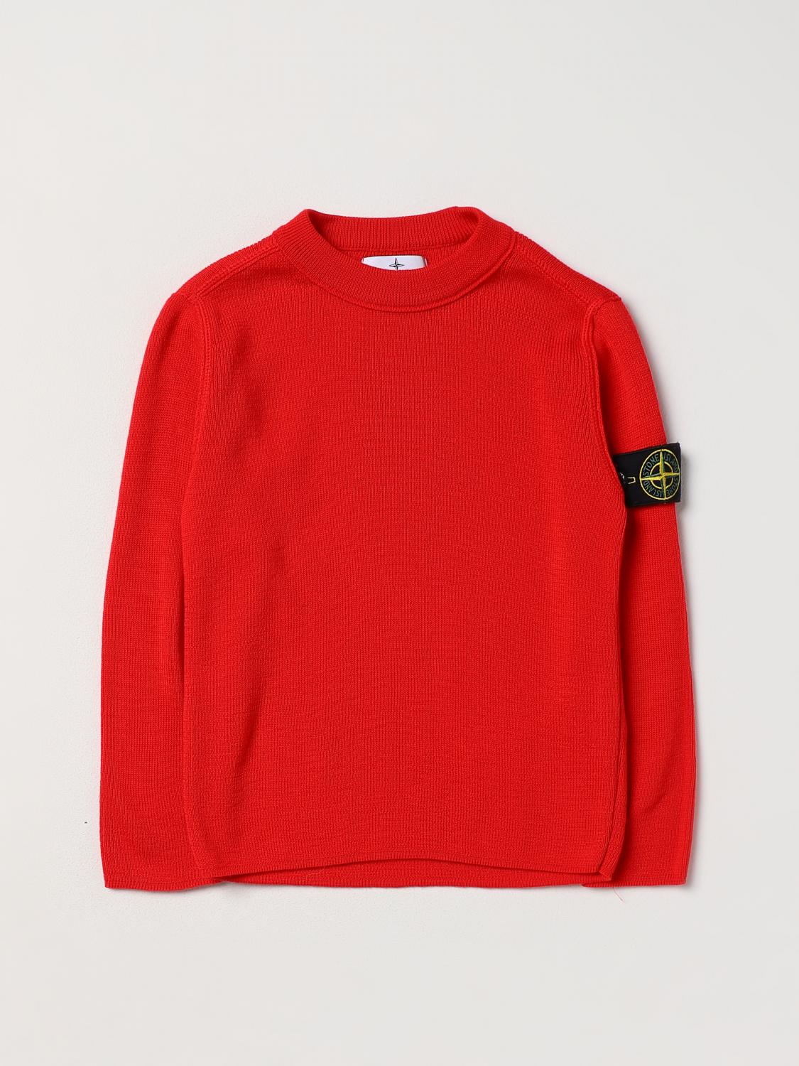 Pullover kinder Stone Island Junior Rot