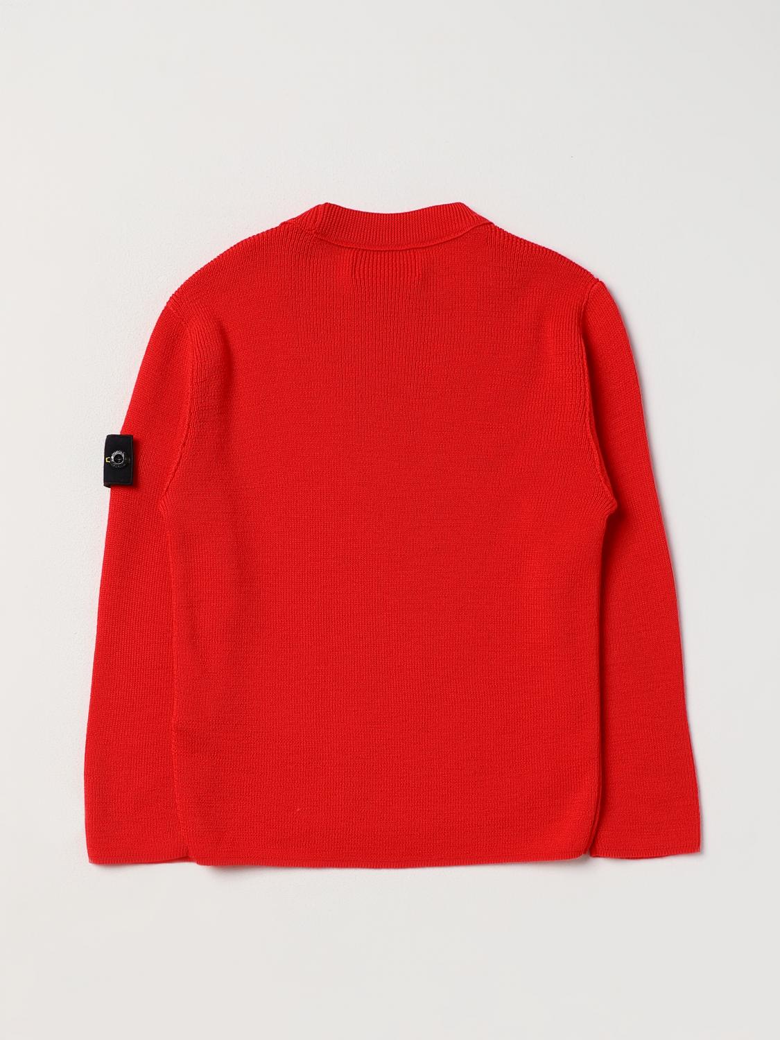 STONE ISLAND JUNIOR: Pullover kinder Rot Stone Island Junior - Main Image