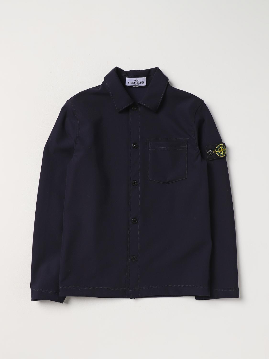 STONE ISLAND JUNIOR: Jacket kids Blue Stone Island Junior