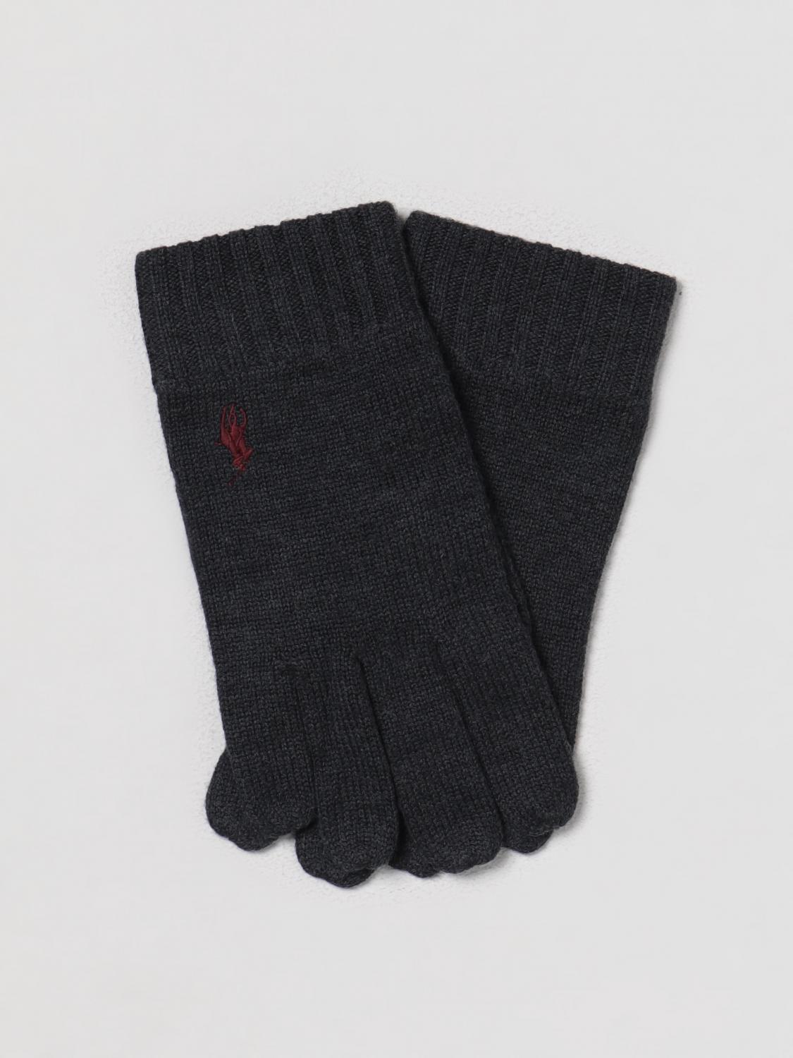 POLO RALPH LAUREN GLOVES: Gloves men Polo Ralph Lauren, Grey - Img 1