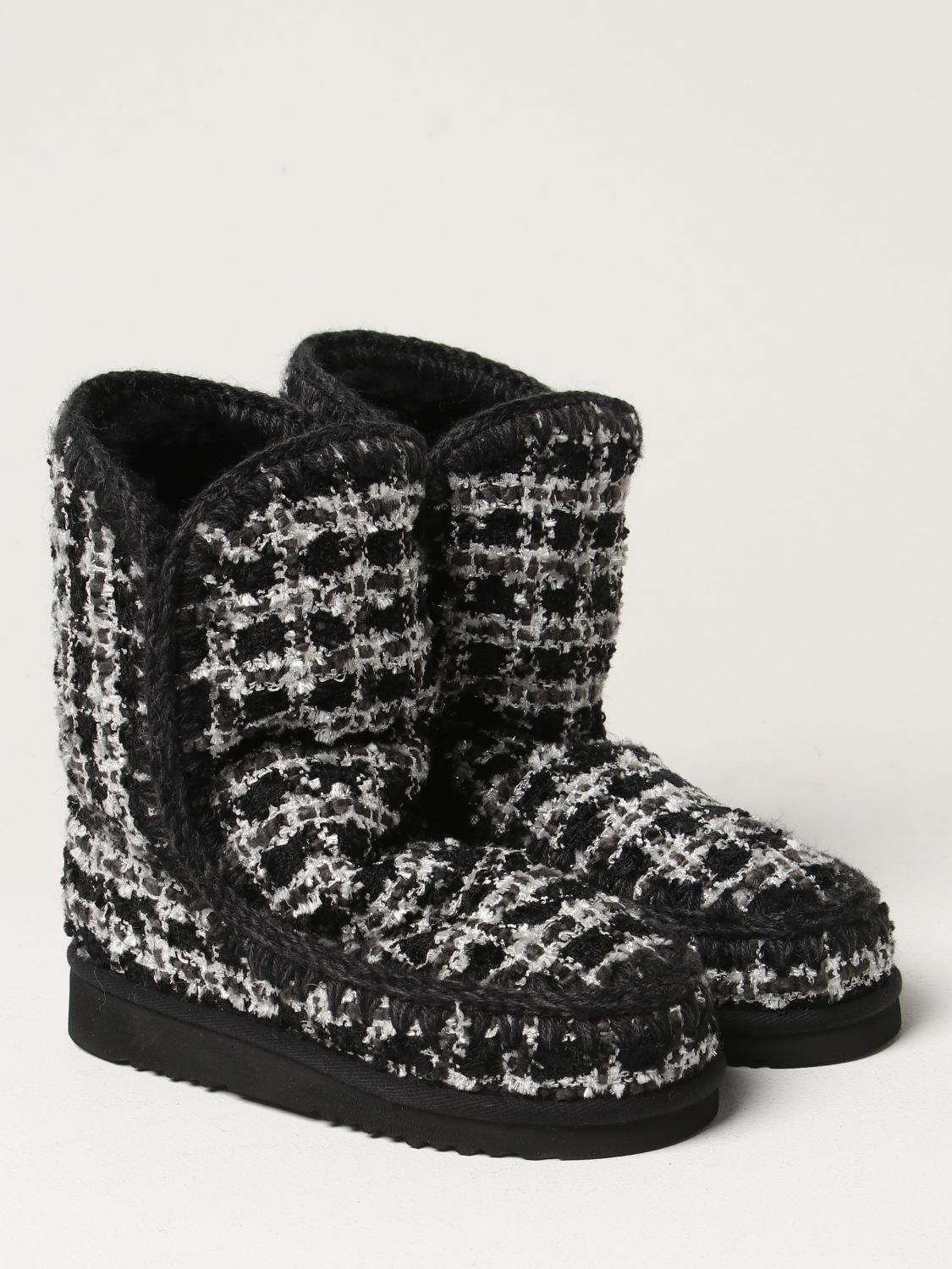 MOU BOTINES PLANOS: Botines planos mujer Mou, Negro - Img 2