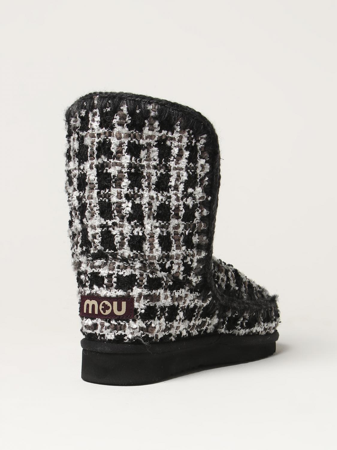 MOU BOTINES PLANOS: Botines planos mujer Mou, Negro - Img 3