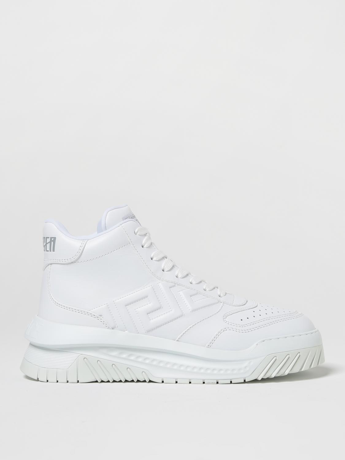 VERSACE SNEAKERS: Sneakers Odissea Versace in pelle, Bianco - Img 1