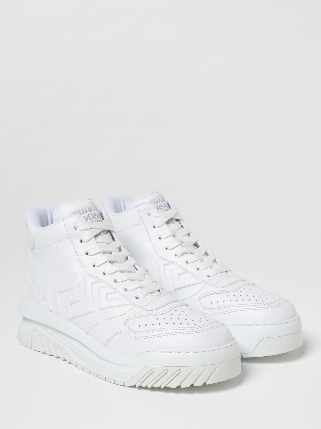 VERSACE SNEAKERS: Sneakers Odissea Versace in pelle, Bianco - Img 2