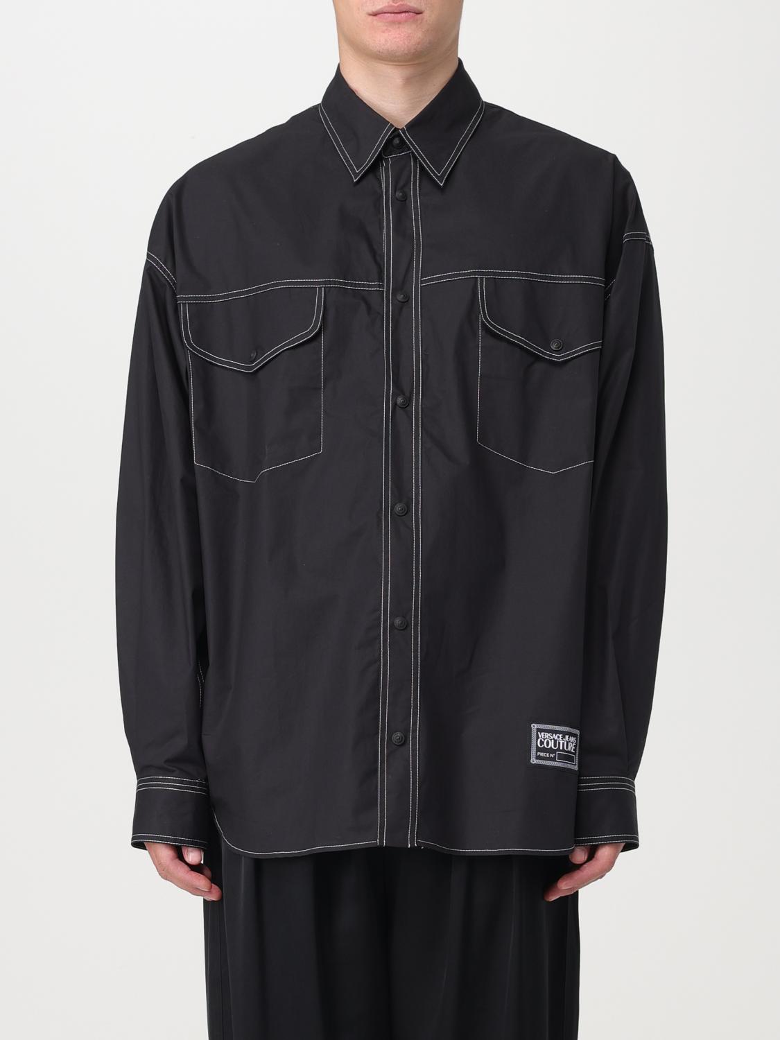 VERSACE JEANS COUTURE CAMISA: Camisa hombre Versace Jeans Couture, Negro - Img 1