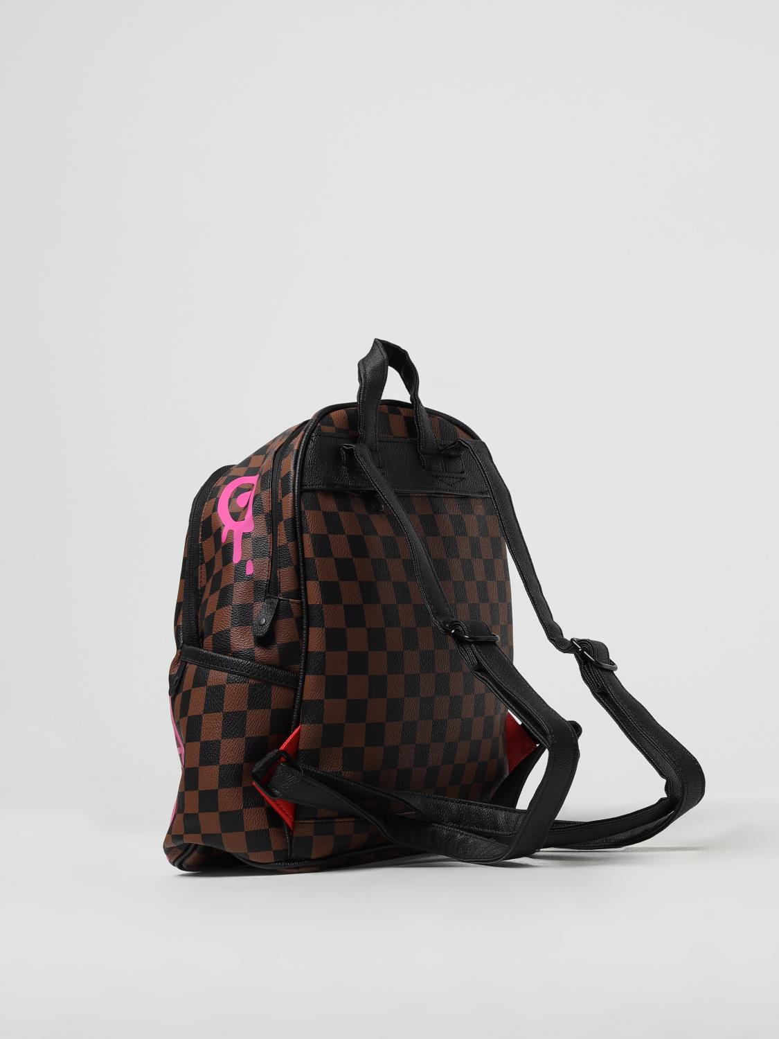 louis vuitton black and red backpack for sale Sprayground Redemption a flat leather top handle Sprayground Backpack men - Multicolor