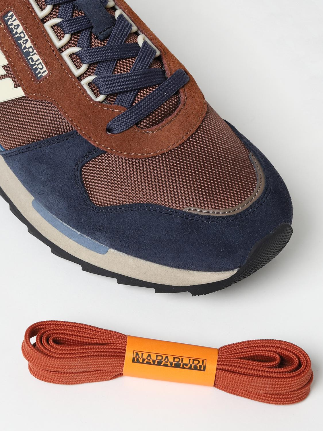 NAPAPIJRI SNEAKERS: Sneakers Virtus Napapijri in camoscio e mesh, Marrone - Img 4