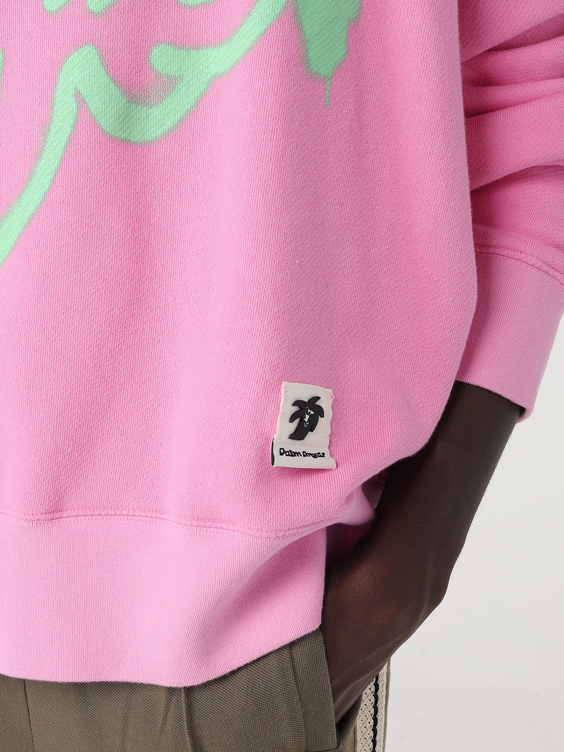 PALM ANGELS SWEATSHIRT: Pullover herren Palm Angels, Pink - Img 5