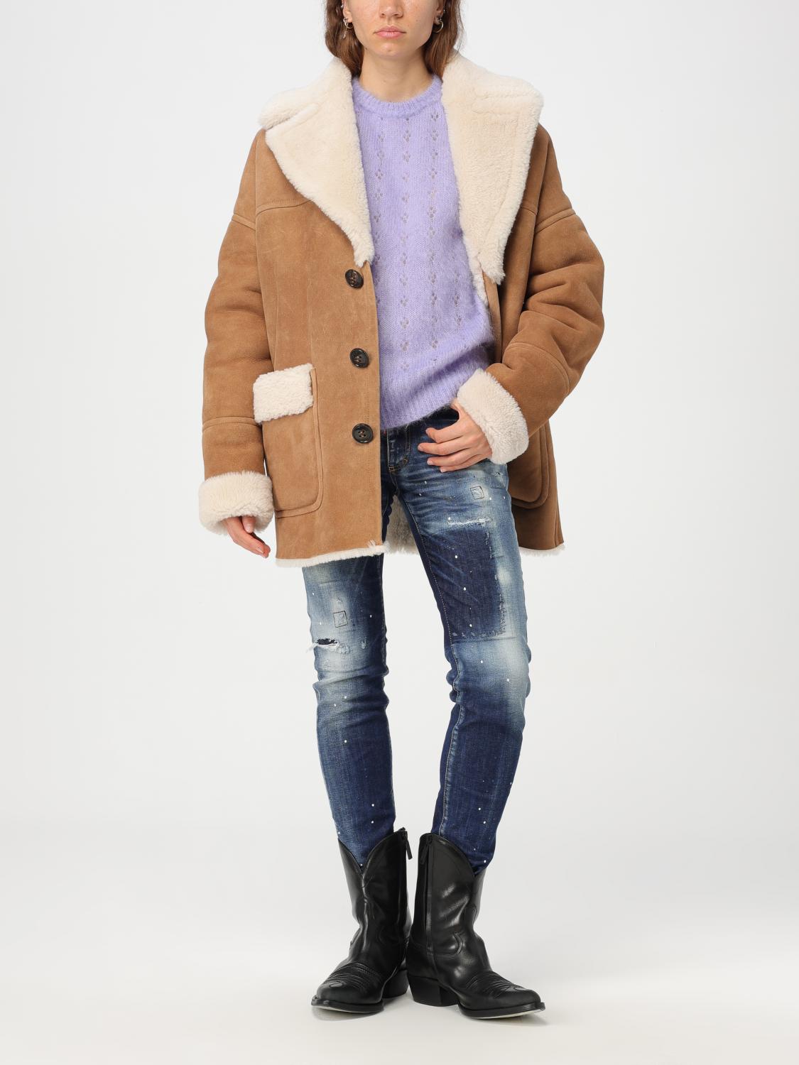 Dsquared2 sheepskin in suede and shearling - Multicolor