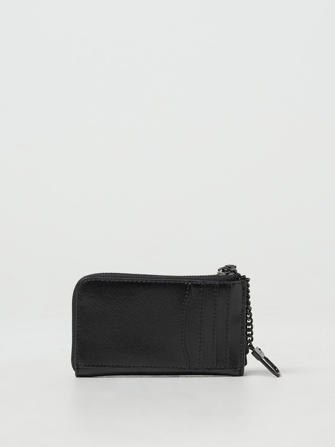MARC JACOBS PORTAFOGLIO: Portacarte di credito The Utility Snapshot Marc Jacobs in pelle saffiano, Nero - Img 2