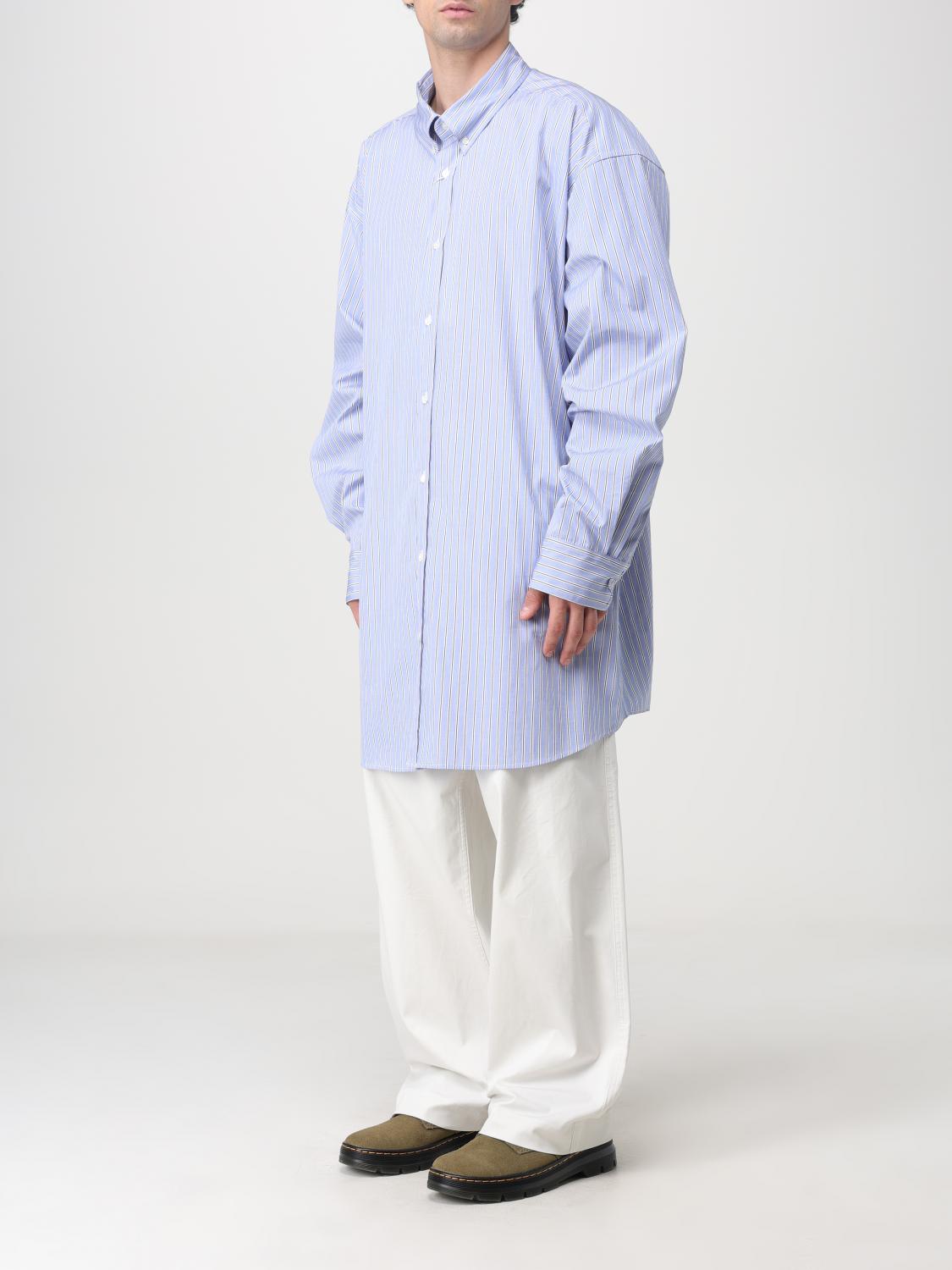 MAISON MARGIELA CAMICIA: Camicia Oxford Maison Margiela in cotone biologico, Blue - Img 4