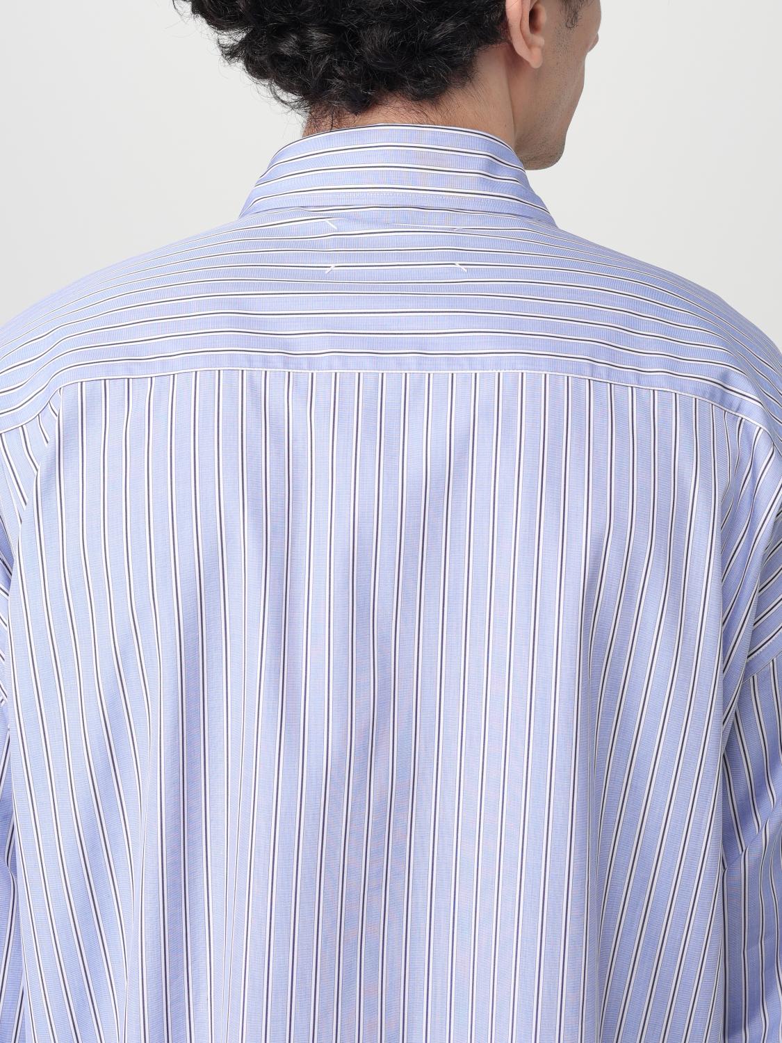 MAISON MARGIELA CAMICIA: Camicia Oxford Maison Margiela in cotone biologico, Blue - Img 5