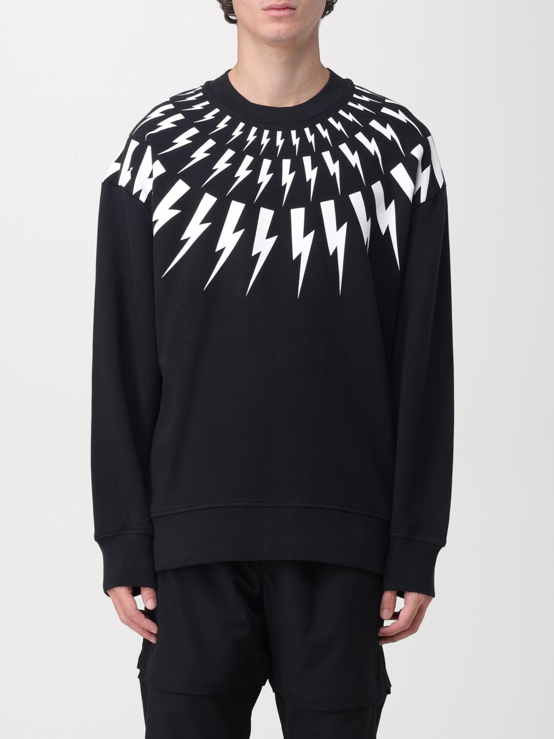 NEIL BARRETT SWEATSHIRT: Sweatshirt men Neil Barrett, Black - Img 1