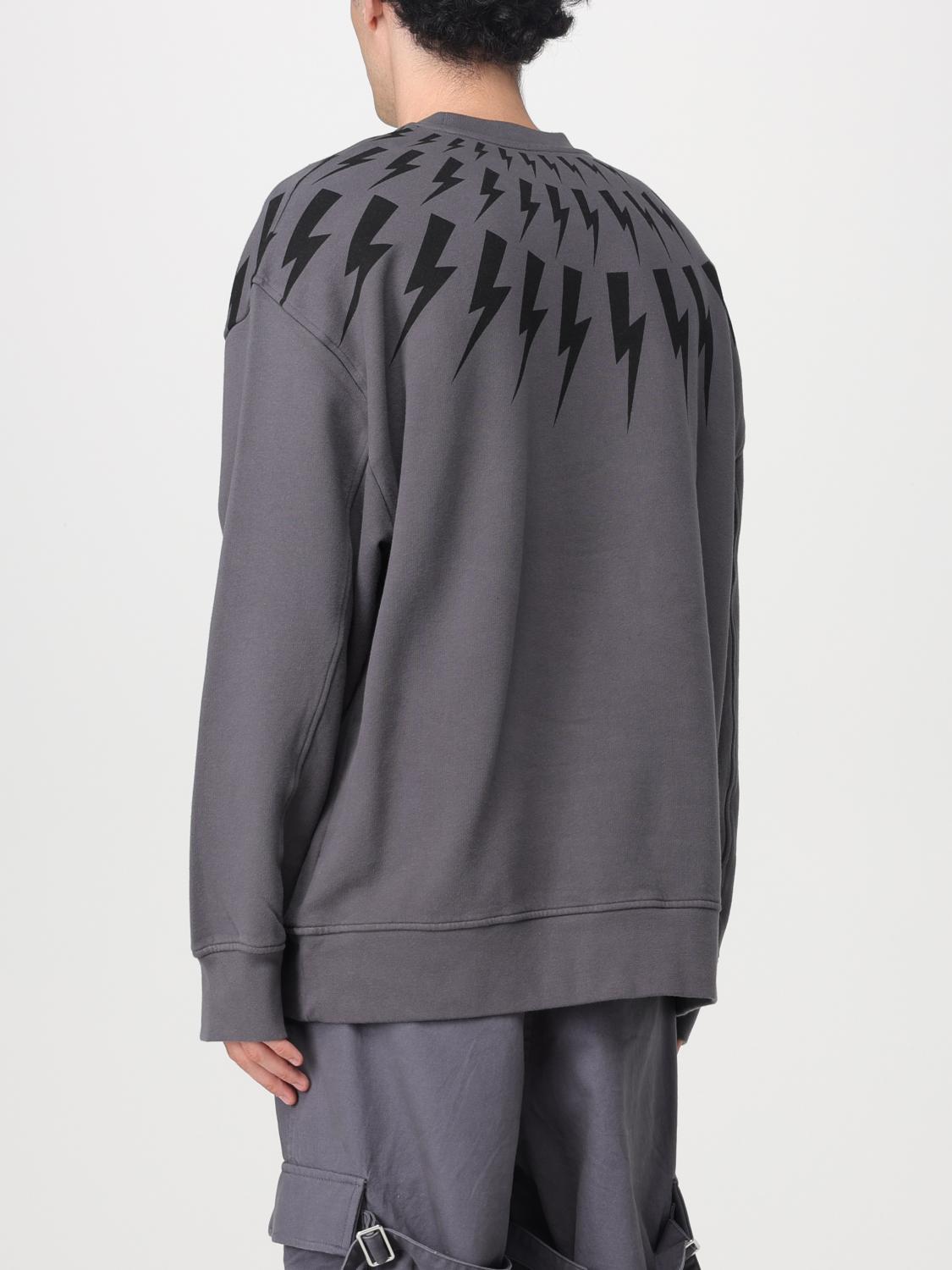 NEIL BARRETT SUDADERA: Sudadera hombre Neil Barrett, Gris - Img 2