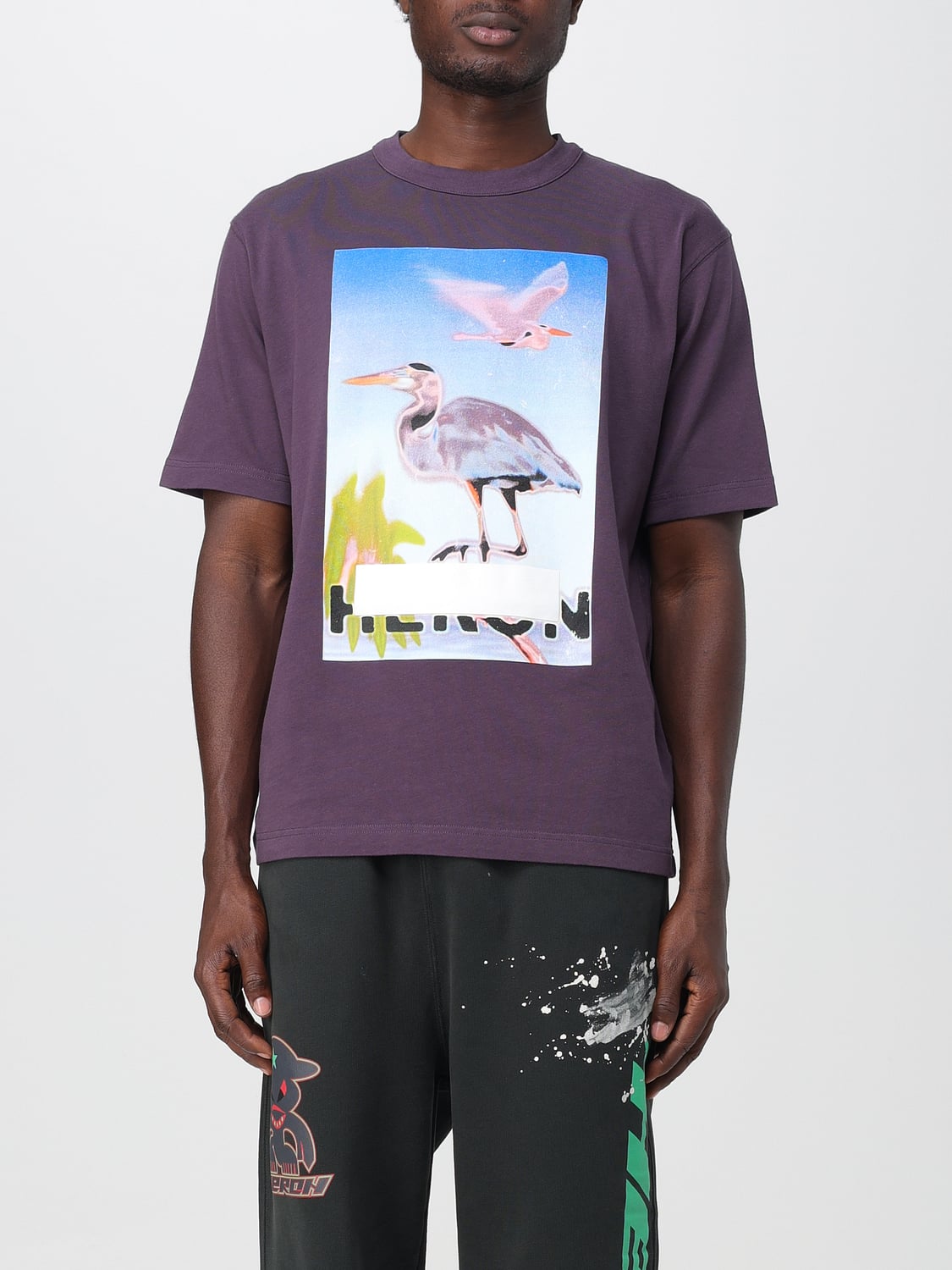heron preston purple shirt