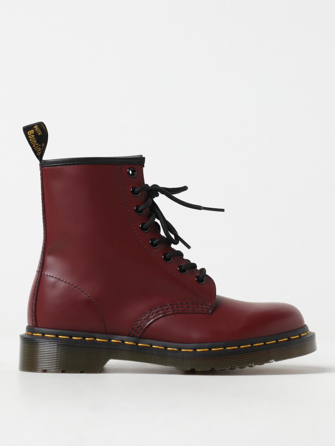 DR. MARTENS FLACHE STIEFELETTEN: Flache stiefeletten damen Dr. Martens, Cherry - Img 1