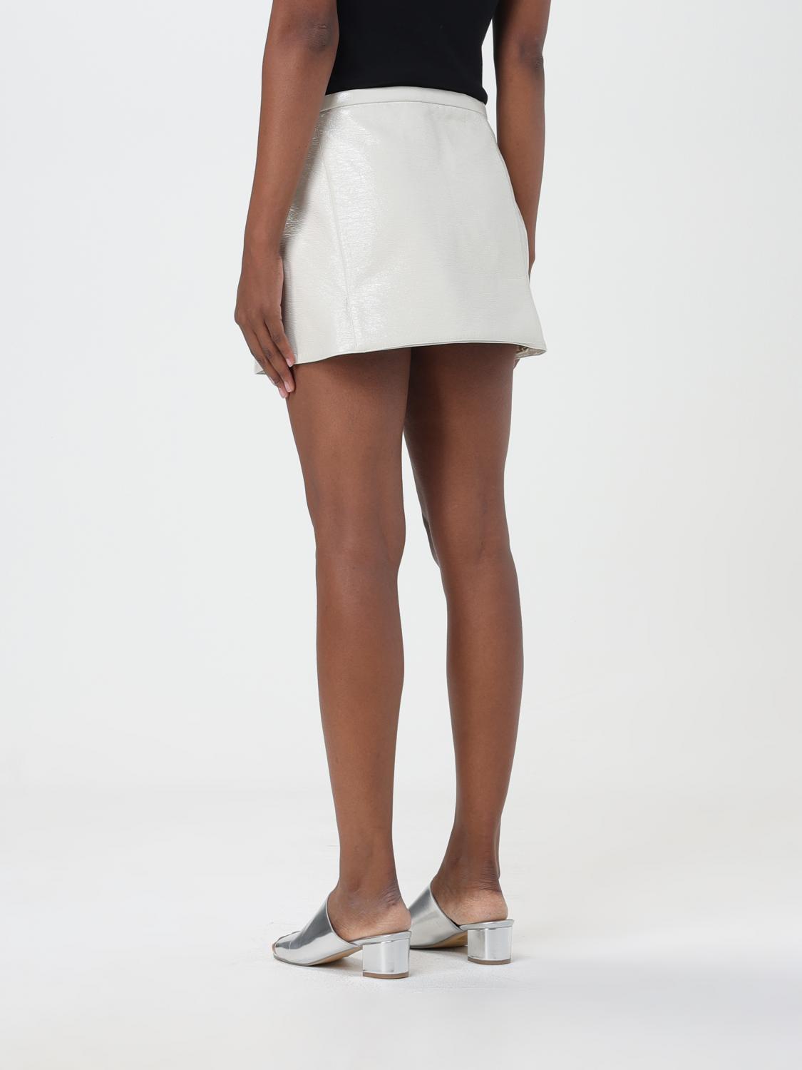 COURRÈGES FALDA: Falda mujer CourrÈges, Blanco - Img 3