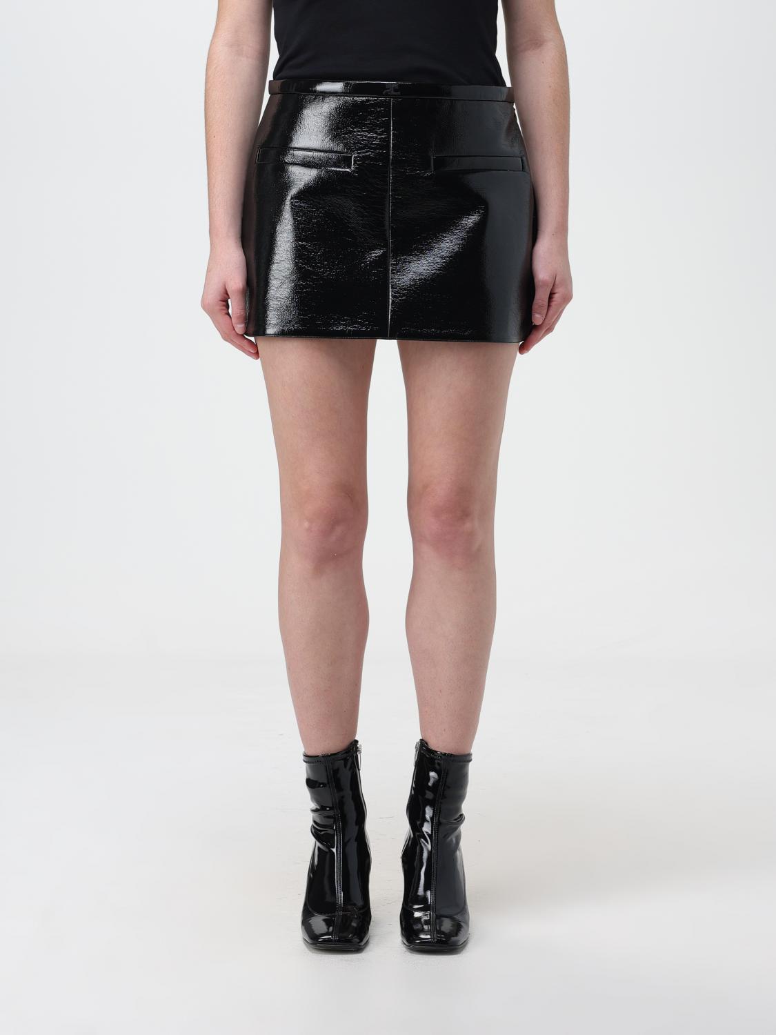 COURRÈGES FALDA: Falda mujer CourrÈges, Negro - Img 1