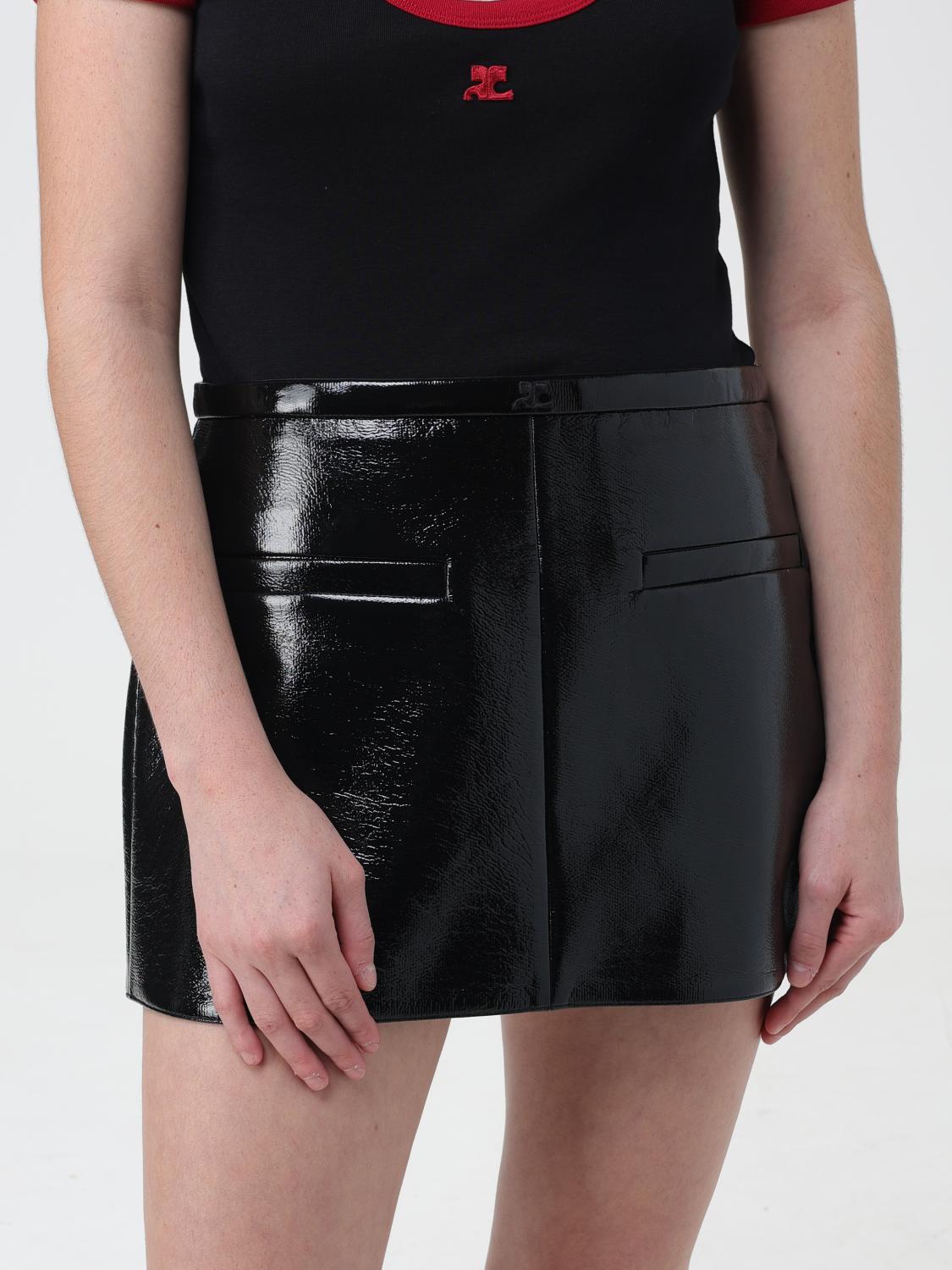 COURRÈGES FALDA: Falda mujer CourrÈges, Negro - Img 5