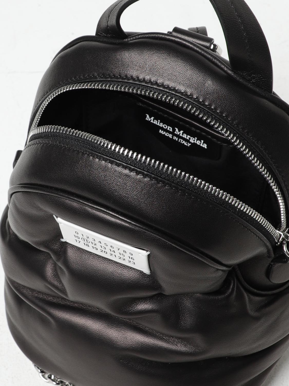 MAISON MARGIELA BORSA MINI: Zaino Glam Slam Maison Margiela in nappa capitonnè , Nero - Img 4